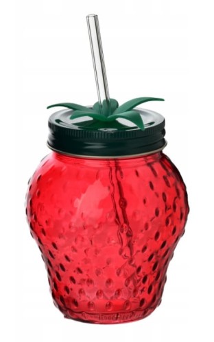 szklanka ze słomką truskawka 450ml.jpg