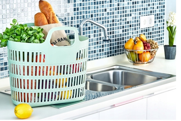 Torba na zakupy TORBA ZAKUPOWA KOSZYK 25L 7207 szara