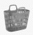 Torba na zakupy TORBA ZAKUPOWA KOSZYK 25L 7207 szara