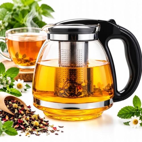 DZBANEK Z ZAPARZACZEM DO JESIENNEJ HERBATY ZIÓŁ zaparzacz 1250ml 003