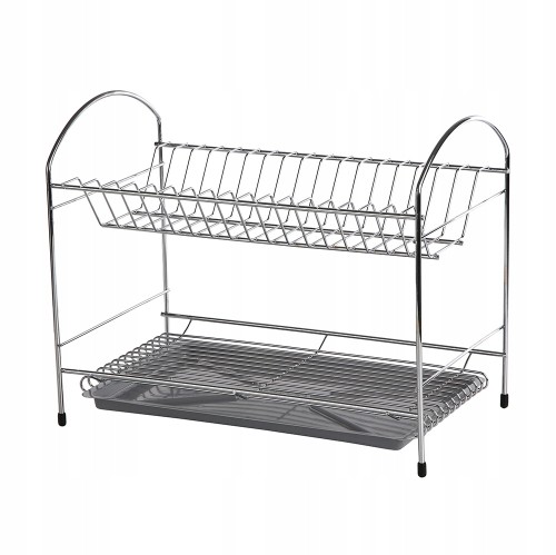 Ociekacz suszarka do naczyń dwupoziomowa II 40 cm chrom