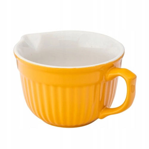 Miska ceramiczna z uchwytem miska z wylewką jesień 550 ml 6708