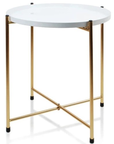 STOLIK KAWOWY STOLICZEK złote nogi metalowy LOFT GLAMOUR 2279